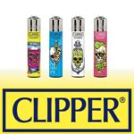 DISPLAY OF 48 CLIPPER BONE PORTRAITS LIGHTERS