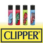 DISPLAY OF 48 CLIPPER VINTAGE CARS LIGHTERS