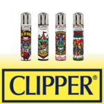 DISPLAY OF 48 CLIPPER HORROR DAYS 2 LIGHTERS