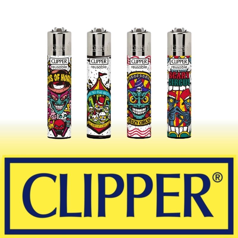 80 DISPLAY OF 48 CLIPPER HORROR DAYS 2 LIGHTERS - Image 1