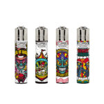 DISPLAY OF 48 CLIPPER HORROR DAYS 2 LIGHTERS