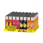DISPLAY OF 48 CLIPPER BMX SKATE LIGHTERS - Image 2