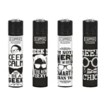 DISPLAY OF 48 CLIPPER NERD SENTENCES LIGHTERS