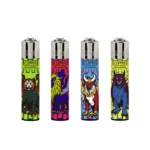 DISPLAY OF 48 CLIPPER PATTERN LIGHTERS