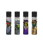 DISPLAY OF 48 CLIPPER ZOMBIE FORCE LIGHTERS