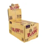 RAW CLASSIC SINGLE WIDE 70X30 CONES, 12 PACKS OF 20 CONES PER DISPLAY