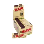 RAW ORGANIC CONNIOSSEUR 1-1/4 PAPERS WITH TIPS, 24 PACKS OF 50