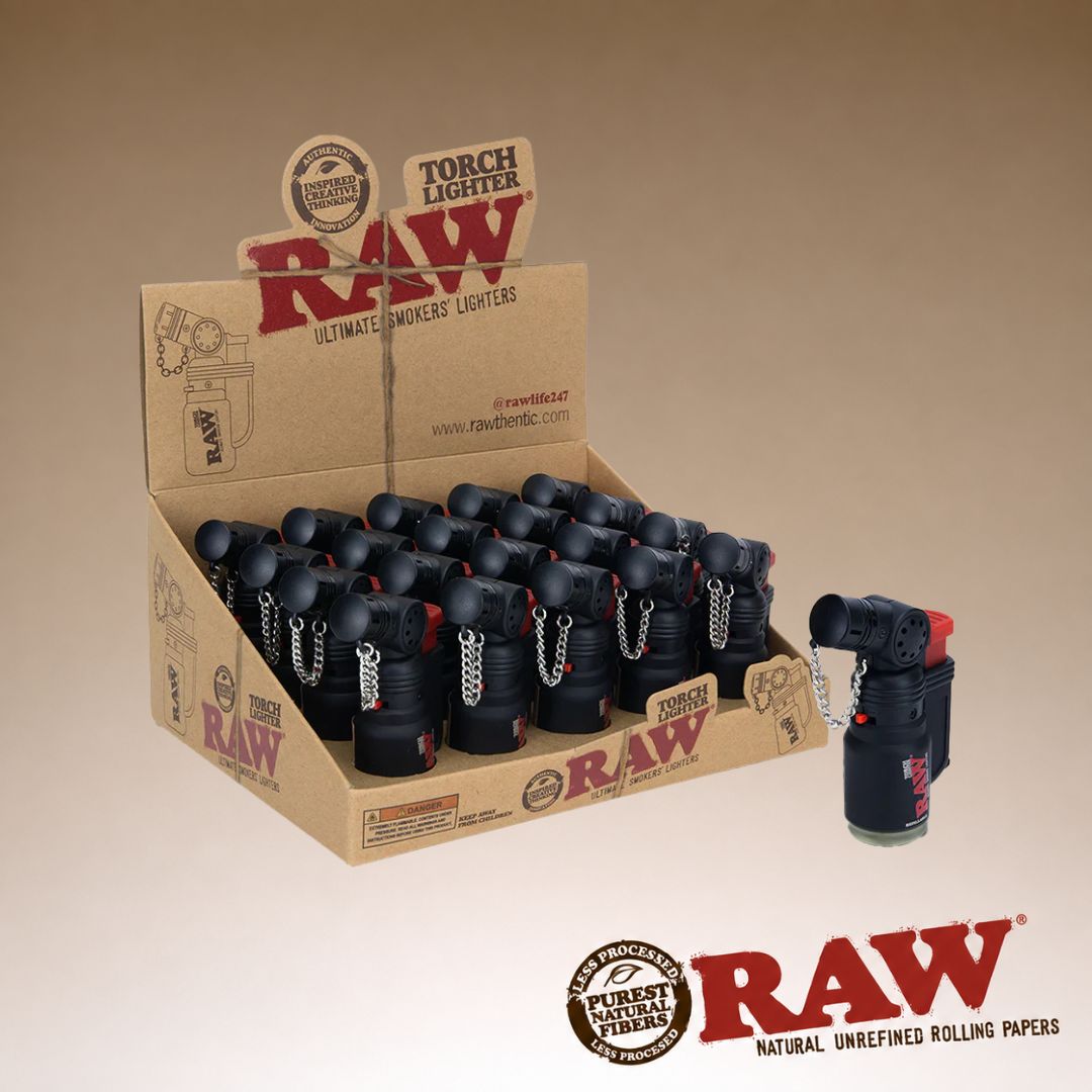 13 DISPLAY OF 20 RAW TORCHES WITH CAP - Image 1