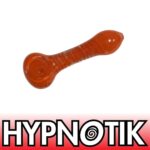 HYPNOTIK 5.5 INCH INSIDE SPIRAL GLASS SPOON PIPE, NEON YELLOW - Image 3
