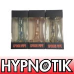HYPNOTIK 5.5 INCH DOUBLE BUBBLE GLASS SPOON PIPE, RED - Image 3