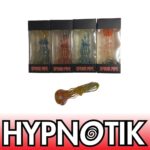 HYPNOTIK 5.5 INCH MARLEY CURVES GLASS SPOON PIPE, RASTA - Image 4