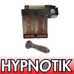 HYPNOTIK 5.5 INCH CONFETTI POP GLASS SPOON PIPE, BLUE - Image 3