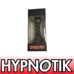 HYPNOTIK 5.5 INCH TRIPLE DRAGON CLAW GLASS SPOON PIPE, BLACK