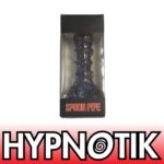 HYPNOTIK 5.5 INCH TRIPLE DRAGON CLAW GLASS SPOON PIPE, BLUE