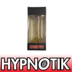 HYPNOTIK 5.5 INCH MAJESTY GLASS SPOON PIPE, BLUE ORANGE