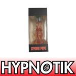 HYPNOTIK 5.5 INCH MARLEY CURVES GLASS SPOON PIPE, BLUE & RED