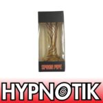 HYPNOTIK 5.5 INCH MAJESTY GLASS SPOON PIPE, BROWN ORANGE