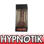 HYPNOTIK 5.5 INCH TRIPLE DRAGON CLAW GLASS SPOON PIPE, CONFETTI