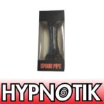 HYPNOTIK 5.5 INCH CONFETTI CURVES GLASS SPOON PIPE, ORANGE
