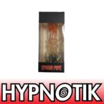 HYPNOTIK 5.5 INCH MARLEY CURVES GLASS SPOON PIPE, ORANGE MIX
