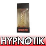 HYPNOTIK 5.5 INCH INSIDE SPIRAL GLASS SPOON PIPE, RED