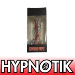 HYPNOTIK 5.5 INCH POP OF COLOR GLASS SPOON PIPE, RED BLUE WHITE
