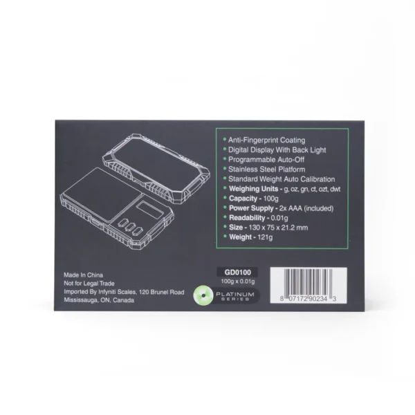INFYNITI 100 GRAM DOUBLE DIGIT GUARDIAN SCALE - Image 2