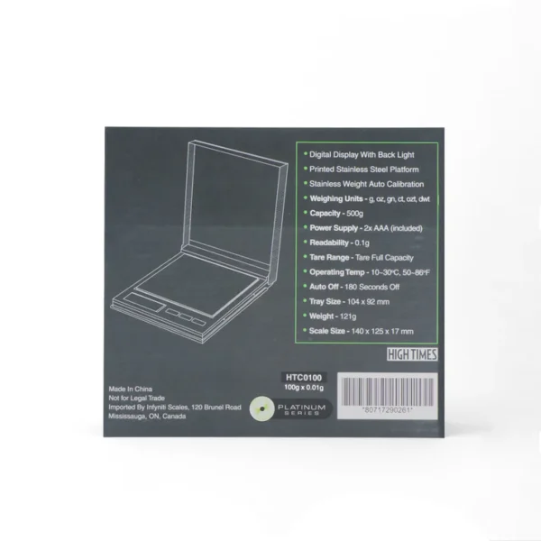 INFYNITI 100 GRAM DOUBLE DIGIT HIGH TIMES CD STYLE SCALE - Image 2