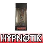 HYPNOTIK 5.5 INCH CONFETTI POP GLASS SPOON PIPE, TEAL