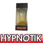 HYPNOTIK 5.5 INCH INSIDE SPIRAL GLASS SPOON PIPE, TEAL