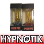 HYPNOTIK 5.5 INCH SPECKLES OF BLUE GLASS SPOON PIPE - Image 2