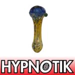 HYPNOTIK 5.5 INCH SPECKLES OF BLUE GLASS SPOON PIPE