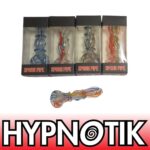 48 ASSORTED HYPNOTIK 5.5 INCH GLASS SPOON PIPE