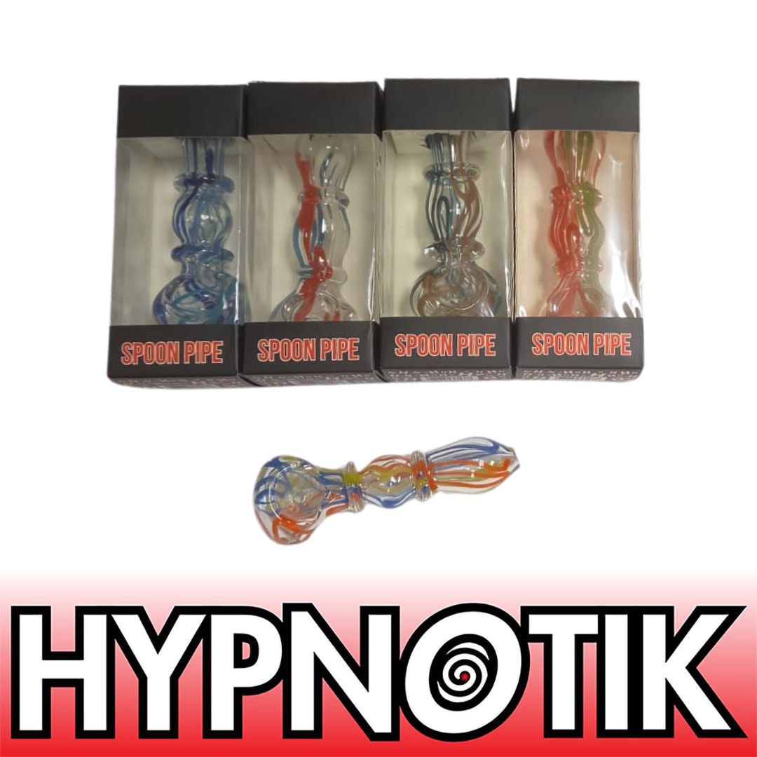 WhatsApp Image 2026-06-01 at 10.06.56 PM 96 ASSORTED HYPNOTIK 5.5 INCH GLASS SPOON PIPE - Image 1