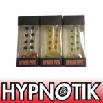 HYPNOTIK 5.5 INCH 8 BEADS OF HAPPINESS GLASS SPOON PIPE, GREEN - Image 2
