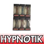 HYPNOTIK 5.5 INCH CONFETTI CURVES GLASS SPOON PIPE, DARK BLUE - Image 3