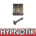 HYPNOTIK 5.5 INCH DOUBLE BUBBLE GLASS SPOON PIPE, RED - Image 2
