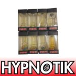 HYPNOTIK 5.5 INCH YELLOW WITH GLASS SPIRAL GLASS SPOON PIPE - Image 2