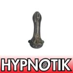 HYPNOTIK 5.5 INCH CONFETTI CURVES GLASS SPOON PIPE, WHITE
