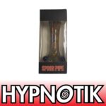 HYPNOTIK 5.5 INCH CONFETTI CURVES GLASS SPOON PIPE, YELLOW