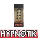 HYPNOTIK 5.5 INCH 8 BEADS OF HAPPINESS GLASS SPOON PIPE, BLUE