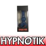 HYPNOTIK 5.5 INCH MARY JANE'S SPIRAL GLASS SPOON PIPE, BLUE