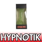 HYPNOTIK 5.5 INCH INSIDE SPIRAL GLASS SPOON PIPE, NEON GREEN