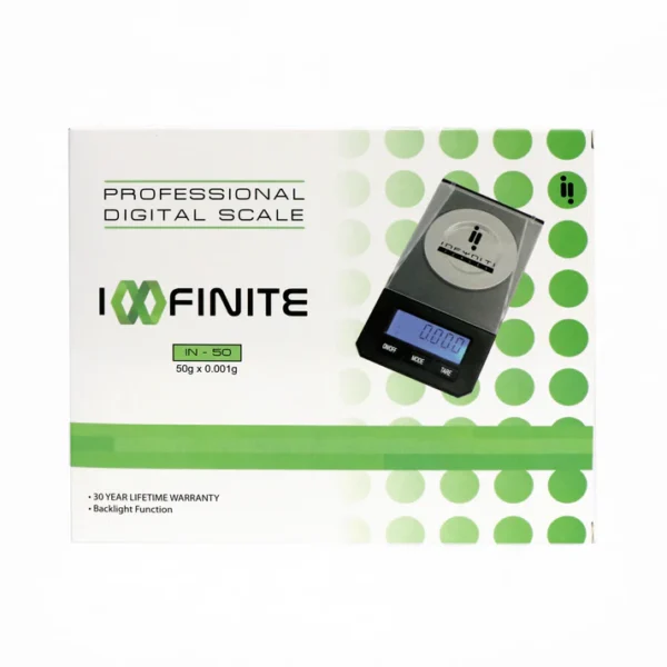 INFYNITI 50 GRAM TRIPLE DIGIT INFINITE SCALE, WITH 2 20 G WEIGHTS AND TWEEZERS - Image 3