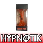 HYPNOTIK 5.5 INCH BUMP DE BUMP GLASS SPOON PIPE, ORANGE