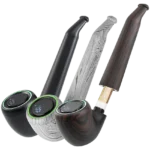 DISPLAY OF 6 PULSAR WOOD SERIES PIPE SHAPED 510 BATTERY - Image 2