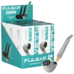 DISPLAY OF 6 PULSAR WOOD SERIES PIPE SHAPED 510 BATTERY