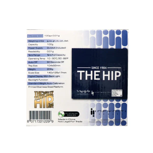 INFYNITI 100 GRAM DOUBLE DIGIT THE TRAGICALLY HIP CANADA FLAG CD STYLE SCALE - Image 2