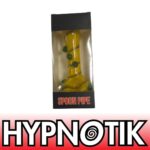 HYPNOTIK 5.5 INCH BUMP DE BUMP GLASS SPOON PIPE, YELLOW