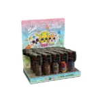 DISPLAY OF 15 SOUL DOUBLE FLAME TORCHES, RETRO NEON
